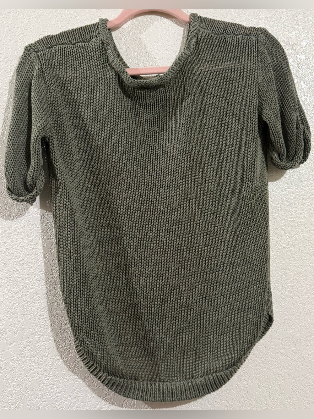 H&M Olive Green Short-Sleeve Knit Top - Picture 2 of 4